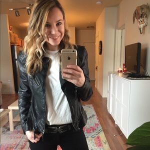 Blank NYC faux leather jacket! Size S!